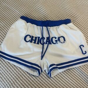 Chicago White and Blue Women's Shorts